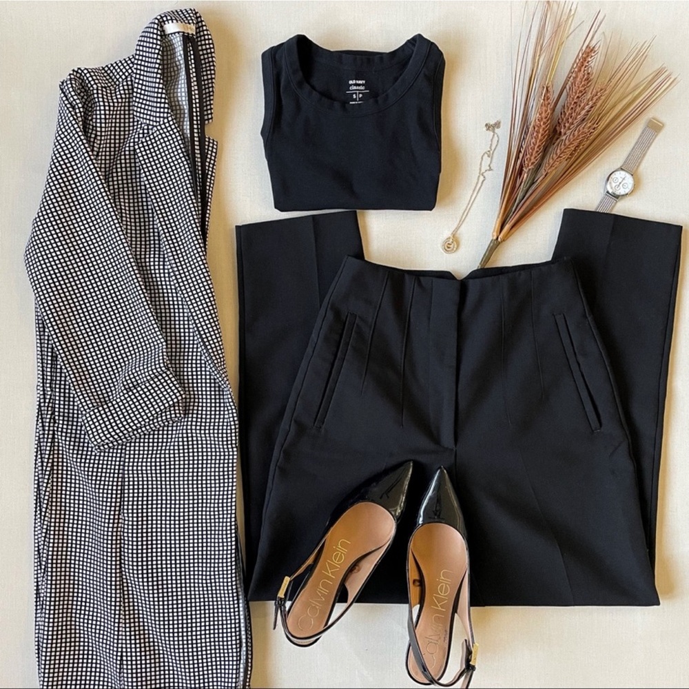 Zara High Waist Trousers | Black Trousers